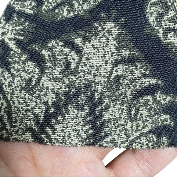 Peruvian Connection Small Black Cream Paisley Knit Boho Fit Flare Dress - Picture 8 of 15